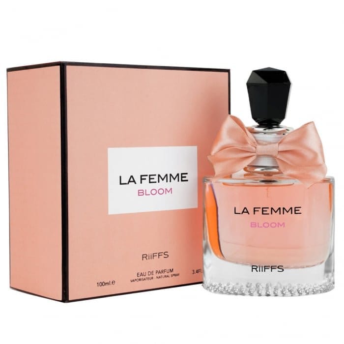 Set Cadou La Femme Bloom Apa de Parfum 100ml + Gel De Dus 100ml + Lotiune de corp 100ml, Riiffs