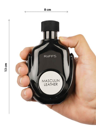 Set Cadou Masculin Leather Apa de Parfum 100ml + Gel De Dus 100ml + Lotiune de corp 100ml, Riiffs