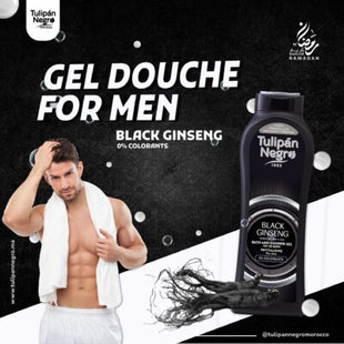 TULIPAN NEGRO GEL DUS BLACK GINSENG 650ML