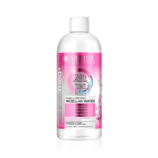 Micellar water with Hyaluronic Eveline 3in1 400 ml