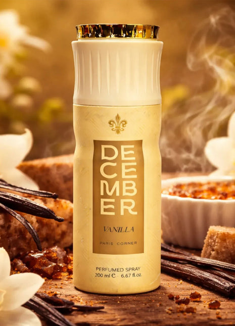 Deodorant Spray Paris Corner December Vanilla Unisex 200 ml