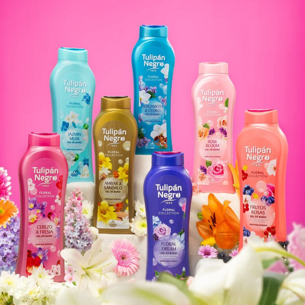 Gel de Baño Tulipán Negro Cerezo &amp; Fresia 650 ml