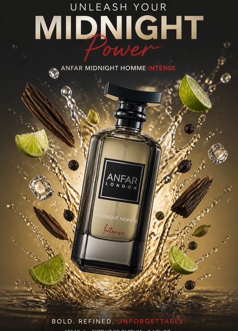 Anfar London Midnight Homme Intense Extrait de Parfum Bărbați 100 ml
