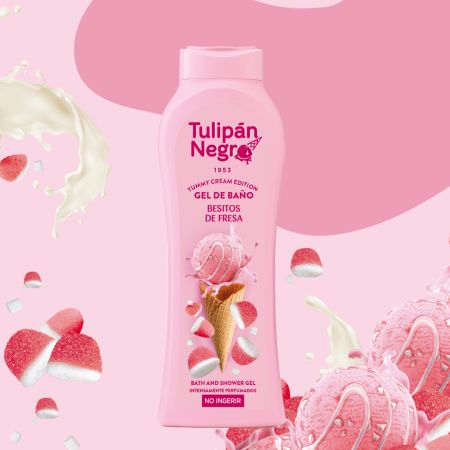 Tulipan Negro Shower Gel Besitos De Fresa 650 ml